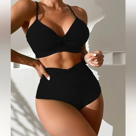 Aliana - Bikini push - up flatteur à taille haute pour l'été - ClaretteClarette
