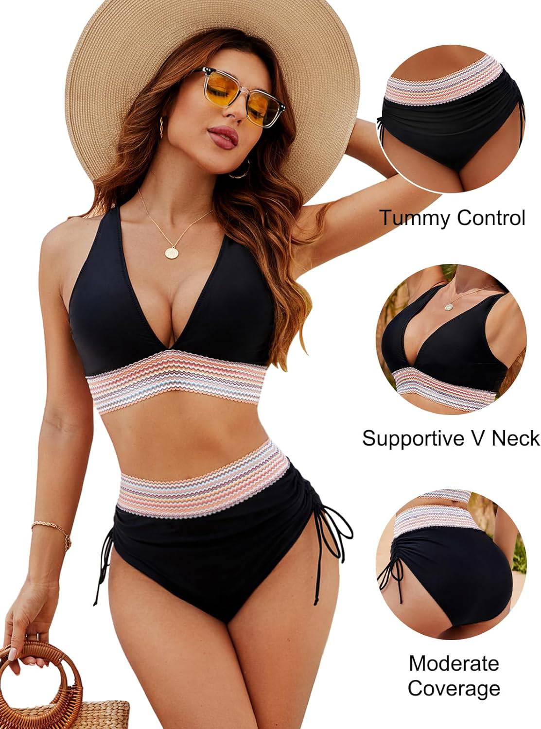Ensemble de bikini élégant à taille haute - confort et coupe parfaite - ClaretteClarette