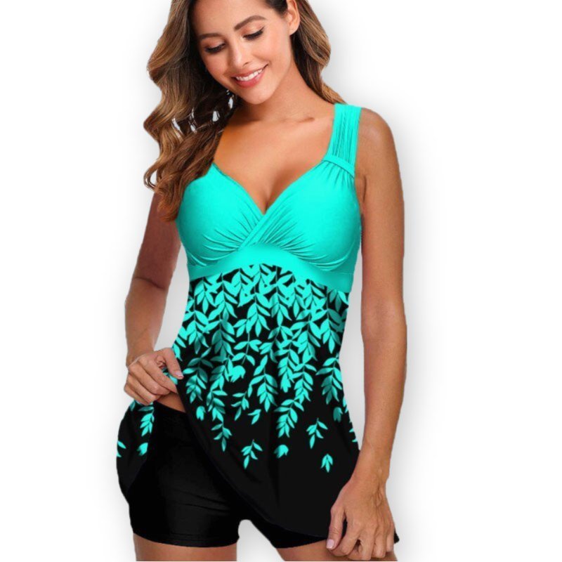 Ensemble tankini deux pièces - Maillot de bain flatteur avec imprimé et confort respirant - ClaretteClarette