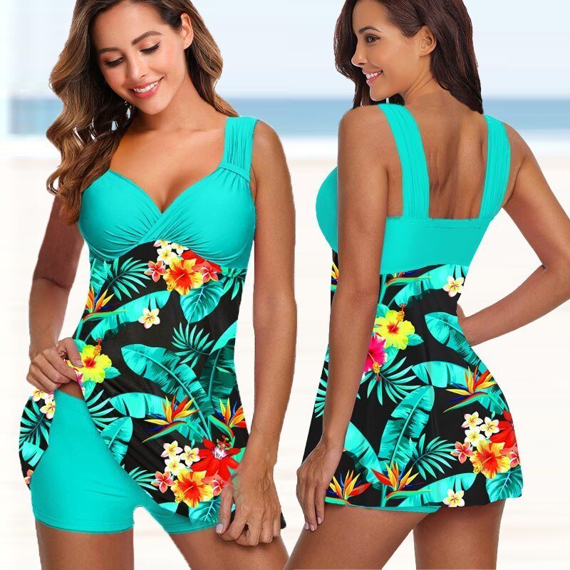 Ensemble tankini deux pièces - Maillot de bain flatteur avec imprimé et confort respirant - ClaretteClarette