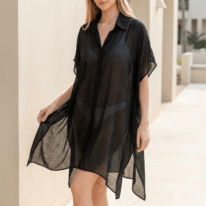 Robe de plage légère et semi - transparente avec une touche estivale - ClaretteClarette