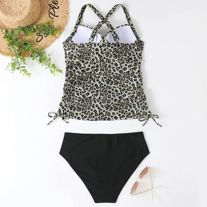 Tankini deux pièces à côtés plissés – flatteur et confortable - ClaretteClarette